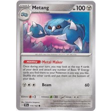 Metang 114/162 - Temporal Forces - Pokemon Kartı (Mint)