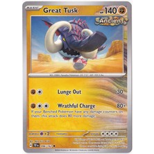 Great Tusk 096/162 - Temporal Forces - Pokemon Kartı (Mint)