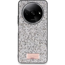 Bucuks Mey Ithalat®   Redmi A3 4g Bright Simli Kapak - Gümüş
