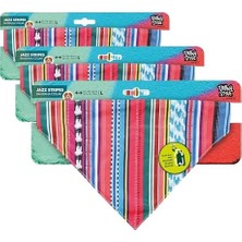 Urban Style Jazz Strıpes Bandana Collar (L) (3 Paketi)