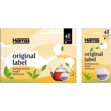 Harras 4’lü Demlik Poşet Siyah Çay Seti - 48 Adet x 4 Kutu Yumuşak Içim Süzen Poşet Çay Stok Paketi