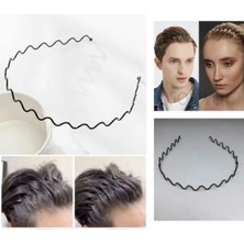 2 Adet Zikzak Metal Taç Kadın Erkek Sporcu Tacı Siyah Metal Taç Unisex Siyah Taç Zikzak Taç