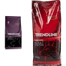 Trendline Biftekli Yetişkin Köpek Maması 15 kg ve Trendline Kuzu Etli & Pirinçli Yetişkin Köpek Maması 15 kg