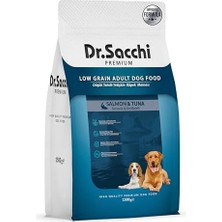 Dr.sacchi Premıum Düşük Tahıllı Somonlu ve Ton Balıklı Yetişkin Köpek Maması 1,5 kg
