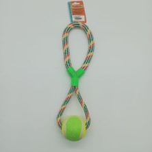 melby Köpekler Için Tenis Toplu Halatlı 45CM Kemirme ve Isırma Ipi