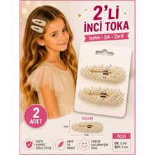 2 Adet Işıltılı Inci Toka Inci Çıt Çıt Toka Okul Tokası Kız Çocuk Tokası Bayram Tokası