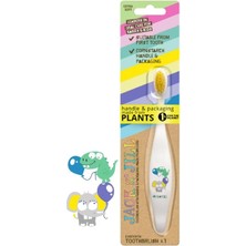 N' Jıll N Jill Bebek Diş Fırçalama Seti (Fil&dino Diş Fırçası + Muz Aromalı Macun 50G)