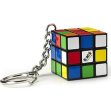 Spin,rubik's, Orijinal 3x3 Küp, Minyatür, 8+ Yaş Çocuklara Yönelik Çalışan 3x3 Küplü Anahtarlık Aksesuarı, Profesyonel Renk Kombinasyonlu Zeka Oyunu