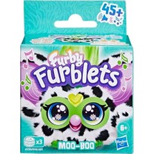 Furby Furblets Moo-Boo Mini Friend, Kızlar ve Erkekler Için Elektronik Peluş Oyuncaklar, Inek, Siyah ve Beyaz, Mobilya Konuşuyor ve Müzik Çalar, Seri 5, Okula Dönüş Hediyeleri, 6 Yaş ve Üzeri