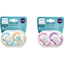 Avent SCF080/07 Ultra Air Emzik (6-18 Ay) Erkek & SCF080/08 Ultra Air Emzik (6-18 Ay) Kız