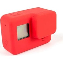 Kingma Hero 5 Uyumlu Silikon Lens ve Koruyucu Kılıf Mor