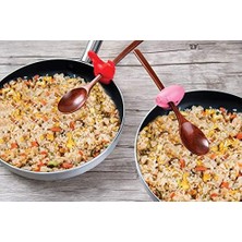 Fox Run Silikon Tencere Klips Kaşıklık, 5 Cm, Kırmızı/pembe