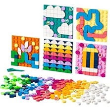 Dots Yapıştırılabilir Kare Parçalar Paket 41957-6 Yaş ve Üzeri Çocukların Tasarımlarını Paylaşması Için Kişiselleştirilebilir Kanvas Yapım Seti (486 Parça)