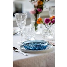Glas Sorrento Tabak 4 Adet Çap:16 cm Mavi