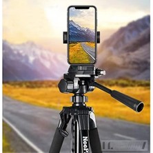Kalın Sağlam Aliminyum Kalın Gövdeli Profesyonel Telefon Tutucu Çantalı 150 cm Neepho F8820