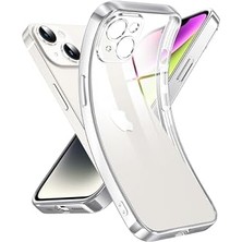 15 Kamera Korumalı Şeffaf Silikon Kılıf