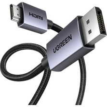 4K 1080P@120Hz Displayport 1.2 To HDMI 1.4 Örgülü Kablo, 3m, 35843