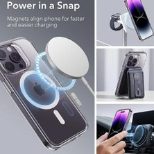 14 Pro Max ile Uyumlu Kılıf Crystal Clear ile Uyumlu Şarj Özellikli, Ince Hissiyat, Slot ve Tuşlara Rahat Erişim, Kamera Lens Korumalı Sert Plastik Şeffaf Kılıf