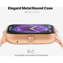46MM Tft Ekranlı Dikdörtgen Kasa Akıllı Saat