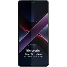 X7 Pro Tempered Glass Cam Ekran Koruyucu [ X7 Pro ile Uyumlu Ekran Koruyucu - Şeffaf]