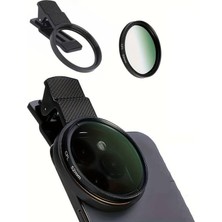 52MM Ultra Clear Cpl Polarize Filtre Klipsli Telefon Lens Yansıma Azaltıcı