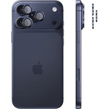 Safir Temperli Kamera Lens Koruyucu, 17 Pro Max ve 17 Pro ile Uyumlu (Abis)