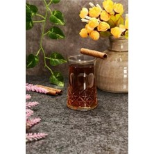 12'li Çay Bardağı Kristal Kesme Bardak Sadece Bardak