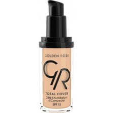 Total Cover 2si1 Arada Kapatıcı ve Fondöten No: 02 Ivory - 30 ml