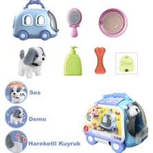 Mery Toys Merytoys Taşıma Araba Çantalı Hareketli Pilli Köpek Set