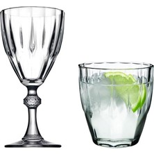 Su Bardak Seti Kadehli Su Bardağı Takımı 24 Parça 896752698562AYBABASTORE