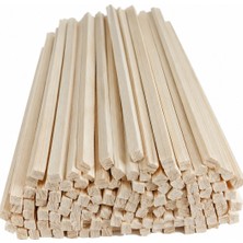 Yalçıntaş Wood Yalçıntaşwood 1 cm x 1,5 cm Silinmiş Kavak Çıta ( 10 Adet)