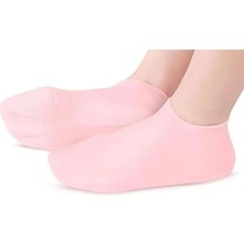 Nemlendirici Jel Topuk Çorabı - Çatlak Topuk Giderici ve Yumuşatıcı Spa Çorabı - Gece Bakımı Için Açık Parmaklı Jel Çorap-Krem Sonrası Koruma