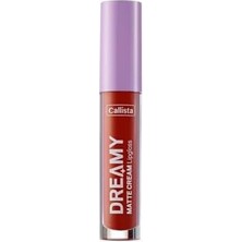 Callista Dreamy Cream Mat Görünümlü Lipgloss 205 Big Ego, Kahverengi