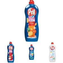 Pril Elde Yıkama Sıvı Bulaşık Deterjanı 4'lü Set Adana Portakalı Amasya Elması Limon Aloe