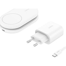 WIZ028VFWH Boostcharge Pro Katlanabilir Qi2 15W Kablosuz Şarj Standı - Beyaz