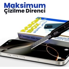 16 Pro Max Ekran Koruyucu Cam | Magıc-Box Tozsuz Hizalama Aparatı | Tam Kaplama 9h Kırılmaz & Çizilmez