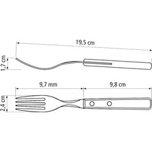 Churrasco 21102/470 Biftek-Steak Çatalı