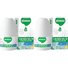 SIVENO%100 Doğal Roll-On Aloe Deodorant Ter Kokusu Önleyici Bitkisel Lekesiz Vegan 50 ml (2 Paketi)