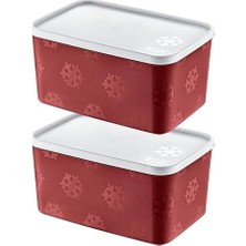2'li Set No Frost Saklama Kabı Carmen 2600 ml