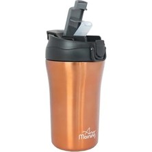 Any Morning 400 ml Paslanmaz Çelik Termos Mug, Çift Işlevli Sızdırmaz Kapaklı, Bakır SI232021