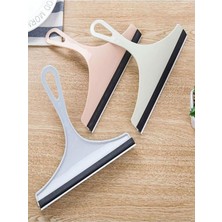 Çok Amaçlı Cam Sileceği, Banyo ve Araç Cam Temizliği, Silikon Blade, Plastik Sap, Siyah ve Pembe, 98 cm Teleskopik
