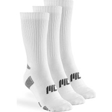 Musclecloth Stay Fresh Uzun Çorap 3'lü Paket Beyaz