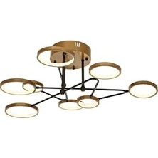 AR-60359-5BSY Siyah Boyalı Modern Avize LED Metal Pleksi 35CM