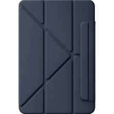 Eco Port Apple Ipad 2025 10.9 10.nesil (A16) Edz Manyetik Standlı Tablet Kılıfı - Lacivert