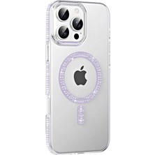 Marsilyan™- Joko Apple Iphone 16 Pro Move Taşlı Magsafe Kapak - Lila