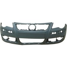 Bzt Volkswagen Polo- 5- 05/09; Ön Tampon Siyah (Sis/bant/panjur Delikli (Tek Farlı Tip) 6Q0807217EGRU