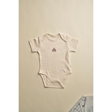 Oh la la Koala For Little Ones Krem Lunapark Nakışlı Kısa Kollu Çıt Çıtlı Body