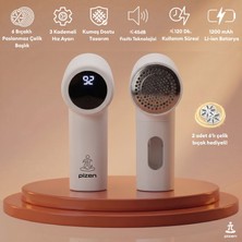 Pizen Wax 6 Bıçaklı USB Şarjlı Taşınabilir Tüy ve Tiftik Temizleyici 3 Kademeli Dijital Gösterge 2 Yedek Bıçak