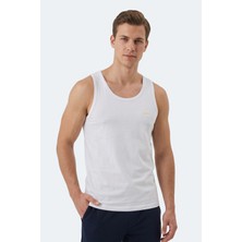 Slazenger Hokey Erkek Slim Fıt Kolsuz Beyaz Atlet
