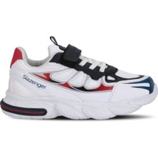 Slazenger Kafka F Erkek Çocuk  Beyaz / Lacivert Günlük Spor Ayakkabısı
